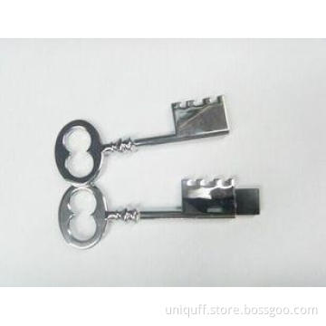 Company Gift Gold Metal Key USB Flash Drive , 128MB 256MB 5